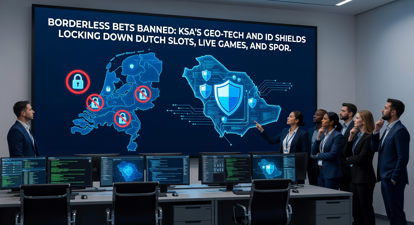 Close-up van een digitaal schild met Nederlandse vlag, IP-adressen en ID-kaarten die slots en sportsbooks beschermen
