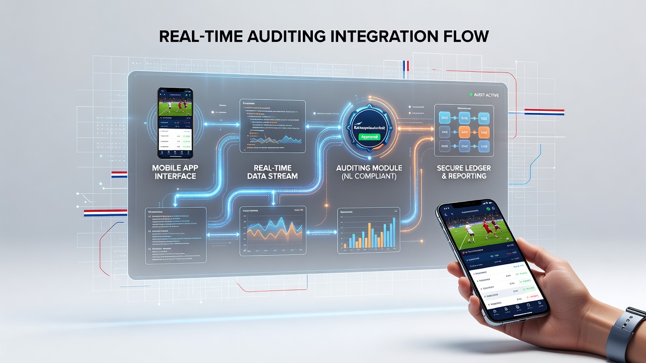 Real-time auditing dashboard op een mobiele sportweddenschapsapp met Nederlandse KSA-compliance indicatoren