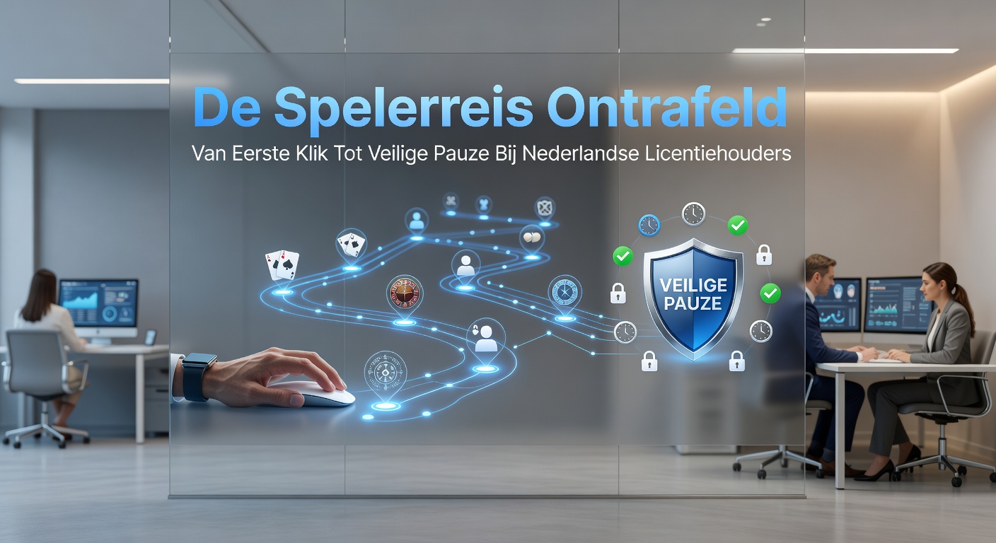 Een speler die de eerste klik maakt op een Nederlands gelicentieerd gokplatform, met een veilige en gereguleerde interface in beeld