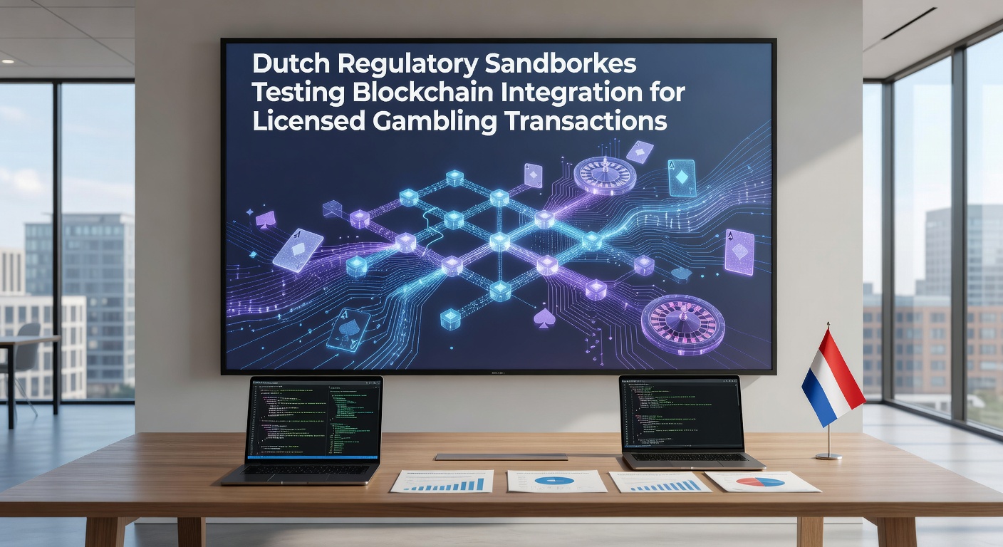 Overzicht van Nederlandse regulatory sandboxes waar blockchain-technologie wordt getest voor gelicentieerde goktransacties onder KSA-toezicht