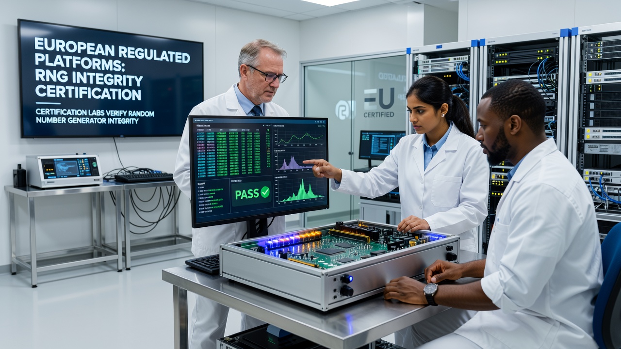 Certificatielabs testen RNG-systemen met statistische analyses op Europese platforms