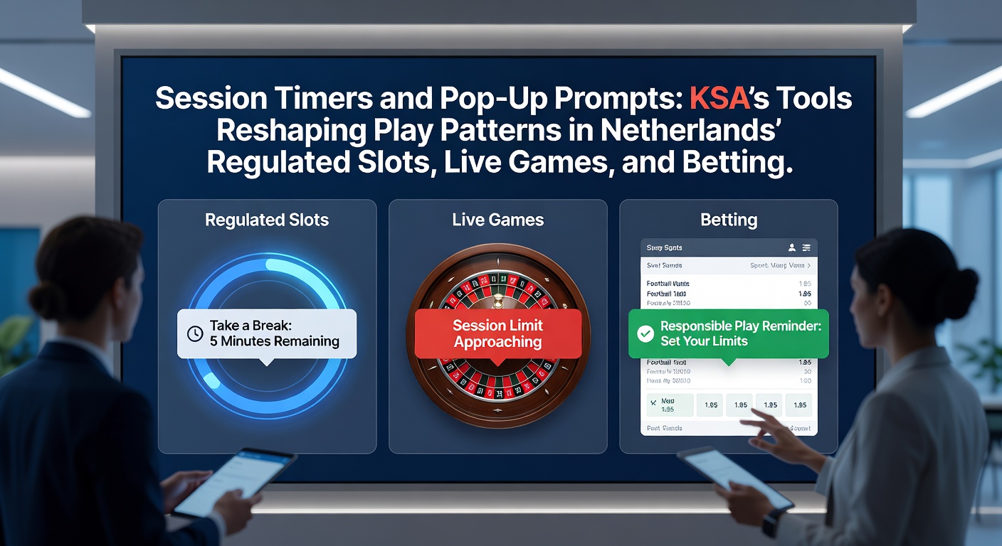Grafiek met sessieduur en pop-up interventies in Nederlandse online gokplatforms, illustrerend kortere speelrondes